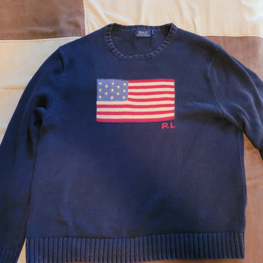 Polo Ralph Lauren USA Flag Knit Sweater